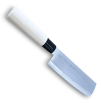 165mm Japanese traditional nakiri knife with flat blade for vegetable cutting