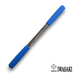 Iwasaki Japanese half round coarse cut carvers file for woodworking and instrument making.