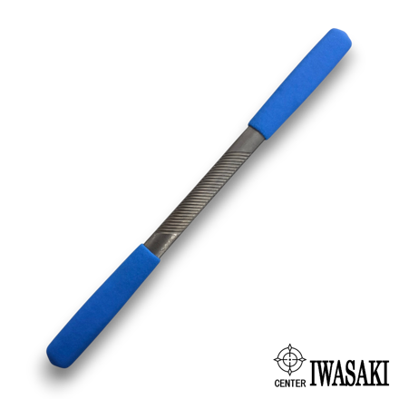 Iwasaki Japanese half round coarse cut carvers file for woodworking and instrument making.