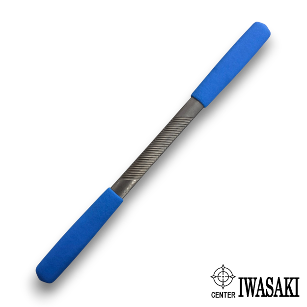 Iwasaki Japanese half round coarse cut carvers file for woodworking and instrument making.