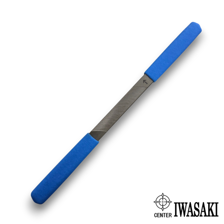 Iwasaki Japanese flat medium cut carvers file for rapid wood stock removal and shaping.