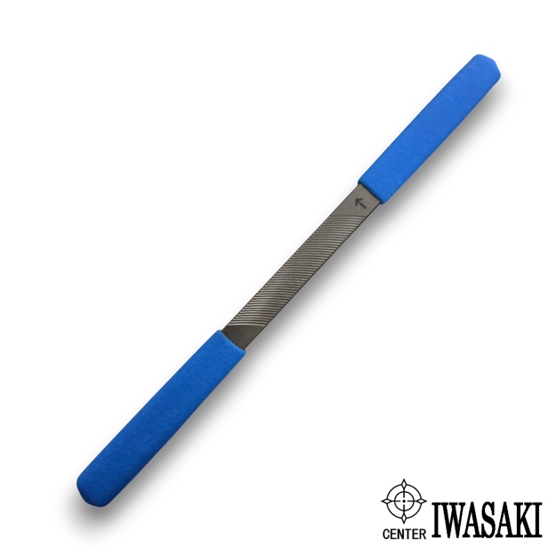 Iwasaki Japanese flat medium cut carvers file for rapid wood stock removal and shaping.