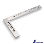 Shinwa 62009 150mm stainless steel try square with etched metric markings