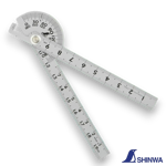 Shinwa 62995 mini stainless steel protractor with 150mm arm.