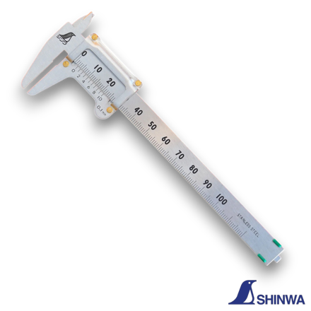 Shinwa 19518 Japanese Pocket Vernier Calipers 100mm