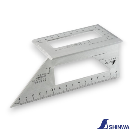 Shinwa 62113 to mark a 45-degree angle on a wood workpiece