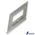 Shinwa 62060 Stop Score 15cm stainless steel ruler with aluminum stopper