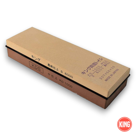 King KDS 1000/6000 grit combination water stone