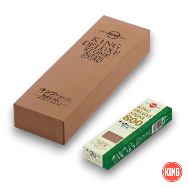 King 800 coarse waterstone sharpening knife blade