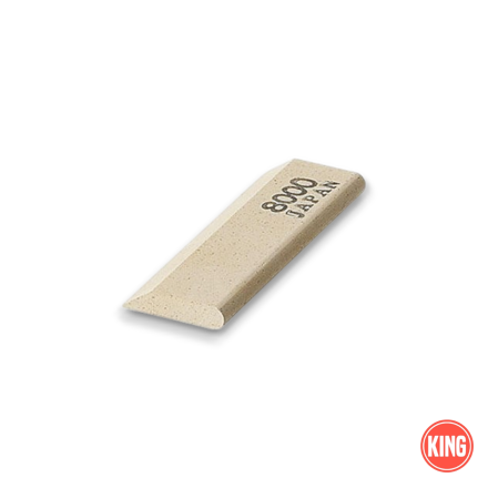 King Small Slipstone 8000 Grit Sharpening Stone for Carving Chisels