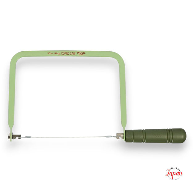 Free-Way Japanese coping saw 130mm throat for precise curved woodworking cuts