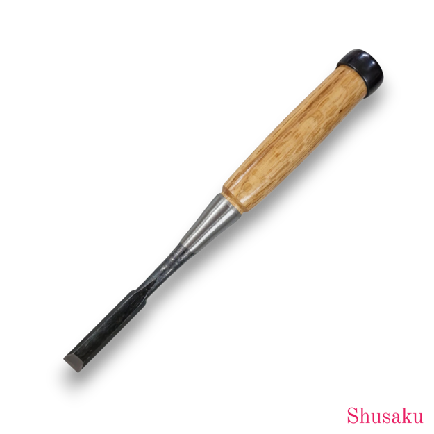 Shusaku Oire 12mm Japanese chisel made from white paper steel with wooden handle