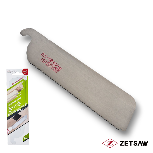 Z-Saw 150mm replacement blade for Japanese Dozuki panel saw with fine teeth for precision woodworking