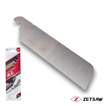 Z-Saw 150mm hardwood replacement blade for Japanese Dozuki panel saw with ultra-fine teeth for precision cutting