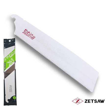 Z-Saw 265mm crosscut replacement blade for Japanese Kataba saw designed for clean cuts across the grain