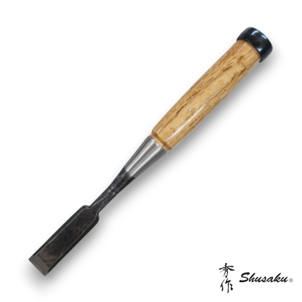 Shusaku Oire 18mm Japanese chisel made from white paper steel with wooden handle