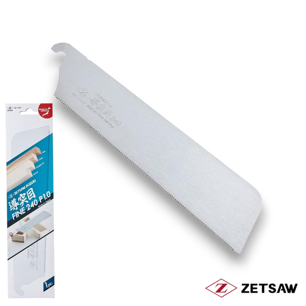 Z-Saw Dozuki Fine 240 spare blade P1.0 25TPI for precision Japanese pull saw woodworking