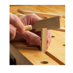 Close-up of the micro-fine crosscut and rip teeth on the 60mm Japanese Ryoba blade.