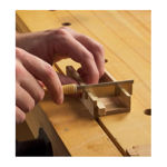 Hishika 60mm Mini Dozuki Japanese pull saw with steel spine reinforcement and fine-tooth blade