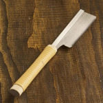 Hishika 60mm Mini Dozuki Japanese pull saw with steel spine reinforcement and fine-tooth blade