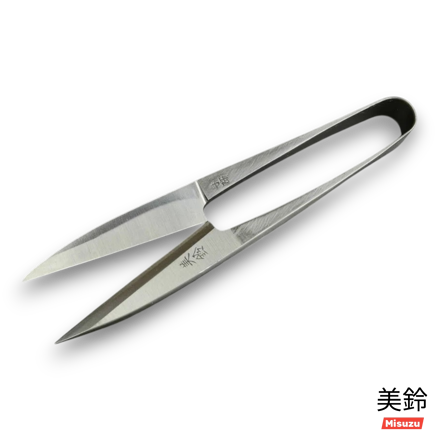 Long blade Nigiri Japanese scissors made from Shirogami white steel hand polished finish