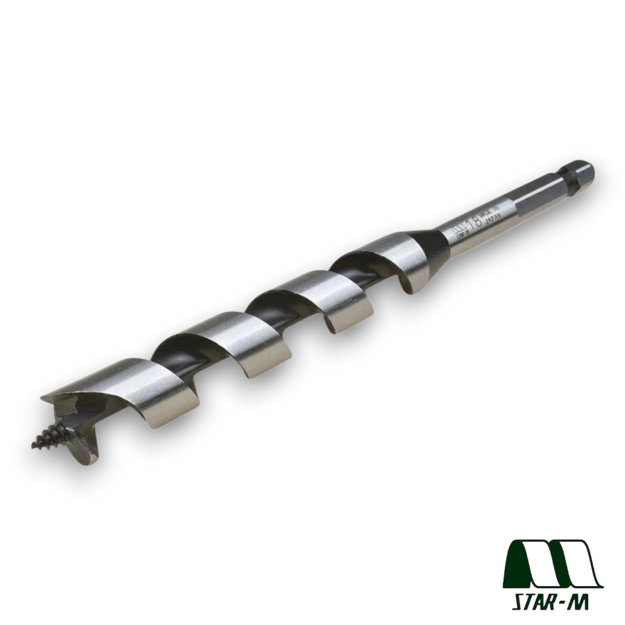 Star-M No. 6 19mm combination auger drill bit for clean wood drilling
