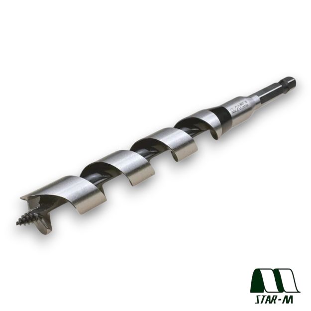 Star-M No. 6 20mm combination auger drill bit for clean wood drilling