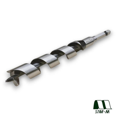 Star-M No. 6 22mm combination auger drill bit for clean wood drilling