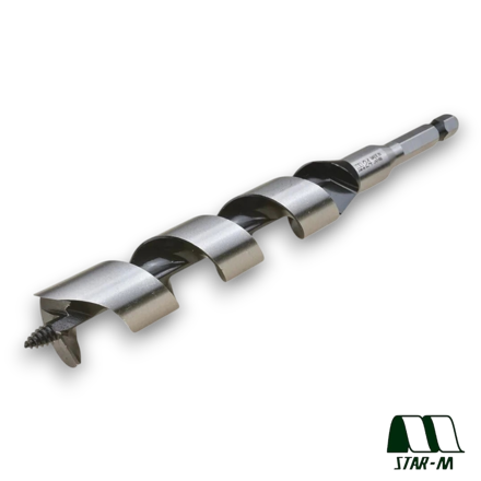 Star-M No. 6 24mm combination auger drill bit for clean wood drilling
