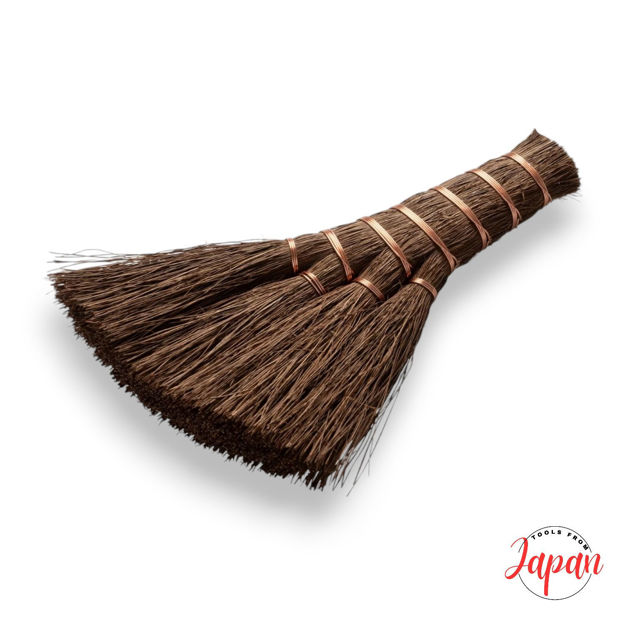 Traditional Japanese Shuro brush made from natural palm fibres for gentle cleaning