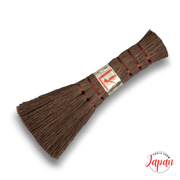 Traditional Japanese Shuro hand broom made from natural palm fibres for gentle sweeping and cleaning