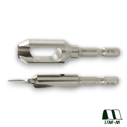 Star M 8mm Countersink & Plug Cutter Set 58S-3080 – Precision Tools for Woodworking