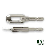 Star-M Japanese 12mm Countersink & Plug Cutter Set 58S-4120 4 x 12mm