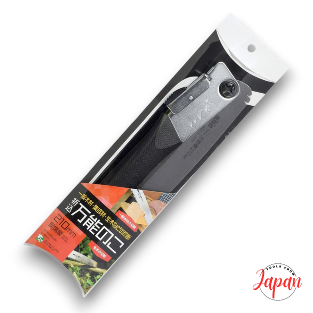 Genbaya Japanese 210mm Folding Multipurpose Pocket Saw INK-0673, compact and portable for woodworking and outdoor use