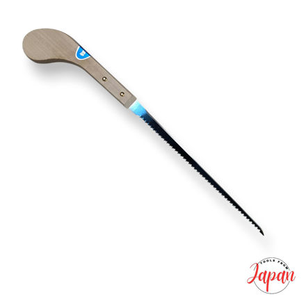 Japanese keyhole saw with narrow blade for precise drywall and woodworking cuts
