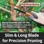 120mm bonsai pruning branches saw for precise cutting and shaping of bonsai trees