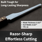 Mini 3 inch Japanese pull saw for precision cutting of wood, plastic, PVC, and craft materials