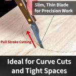 Mini 3 inch Japanese pull saw for precision cutting of wood, plastic, PVC, and craft materials