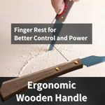 Mini 3 inch Japanese pull saw for precision cutting of wood, plastic, PVC, and craft materials