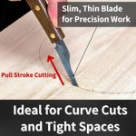 Japanese pull saw for precision cutting of wood, plastic, PVC, and craft materials