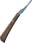 Mini 60mm Japanese pull saw for precision cutting of wood, plastic, PVC, and craft materials