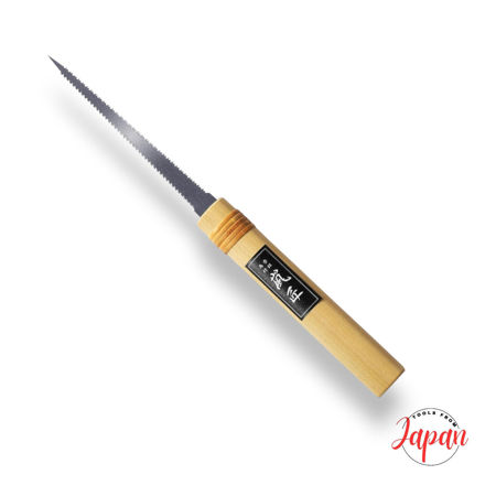 120mm double edge Japanese keyhole pull saw for precise detail and internal cutting