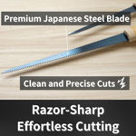 120mm double edge Japanese keyhole pull saw for precise detail and internal cutting