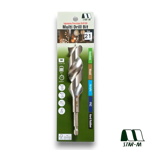 Star-M 601 21mm Japanese precision drill bit with hex shank designed for clean drilling in wood, bamboo, PVC, acrylic and rubber.