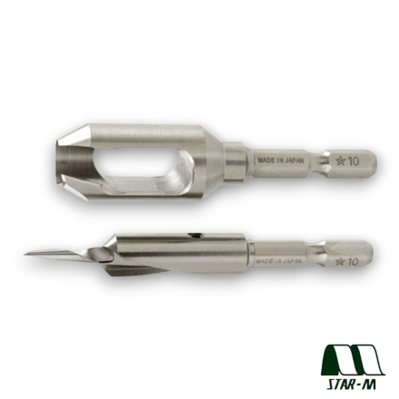 Star M 9mm Countersink & Plug Cutter Set 58S-3090 – Precision Tools for Woodworking