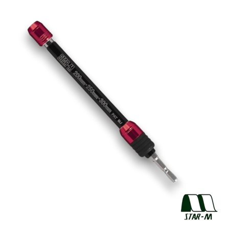 Star-M 5012 adjustable extendable 1/4 inch hex shank drill bit extension bar 200–300mm