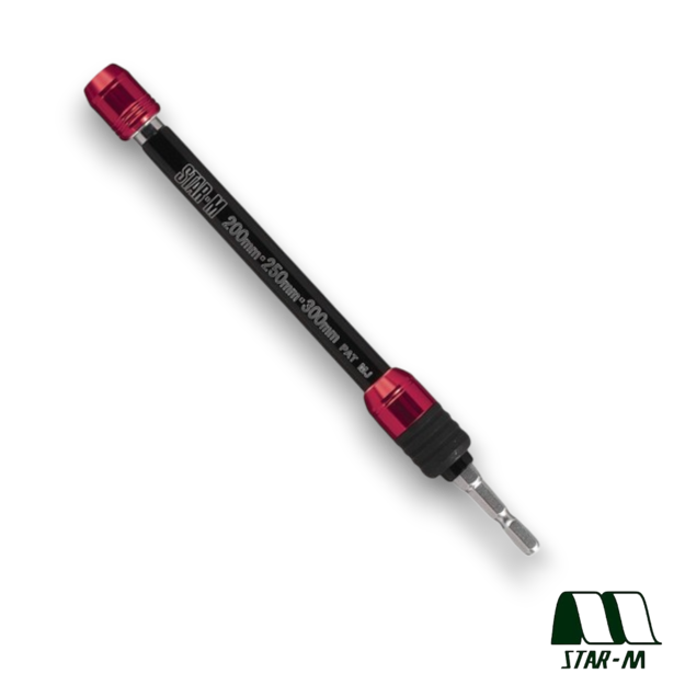 Star-M 5012 adjustable extendable 1/4 inch hex shank drill bit extension bar 200–300mm