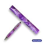 CHARNWOOD AR03 acrylic pen blank dark orchid with white swirl for pen turning projects