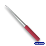 Charnwood PENTI Pen Tube Insertion Tool with a comfortable 90mm rubber coated handle and 135mm tapered metal shaft for fitting pen tubes into wood blanks.