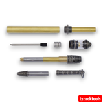 Lighthouse Twist Pen Kit LH3 with gun metal polished finish and nautical-themed decorative hardware.